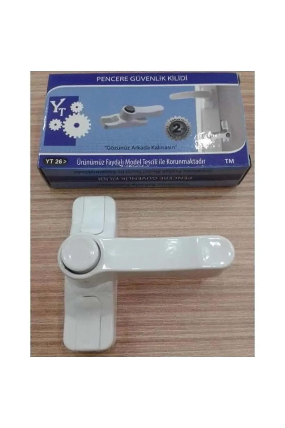 Çocuk Emniyet Kilidi Düğmeli  Beyaz