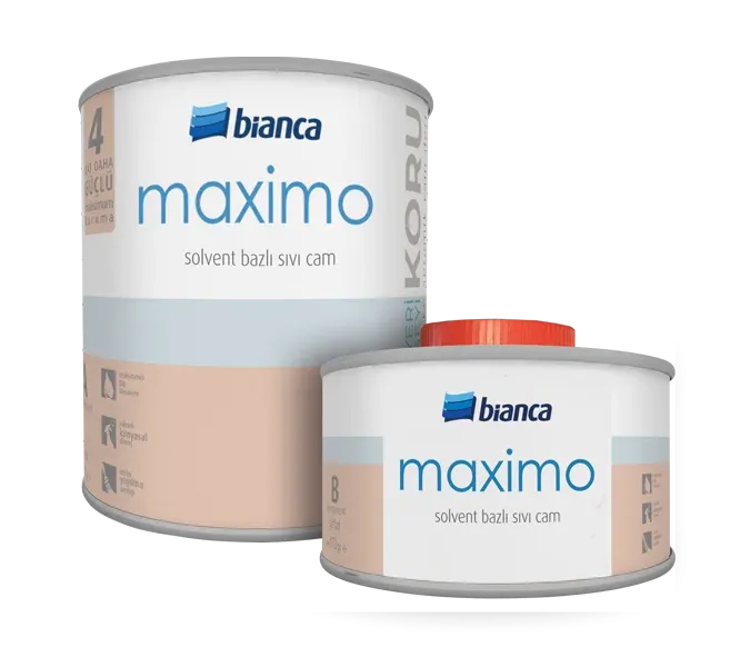 Maximo Solvent Bazlı Sıvı Cam Parlak 0,5 lt