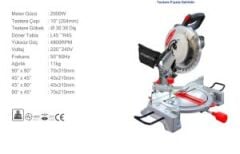 2000 W Gönye Kesme SPECCO (Bileşik Katlanır)