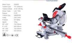 2000 W Gönye Kesme SPECCO (Bileşik Sürgülü)