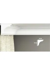 Süsköşe Hazır Korniş Önü Strafor Kartonpiyer Klk-4 10*10cm 1 Adet (2 Metre)